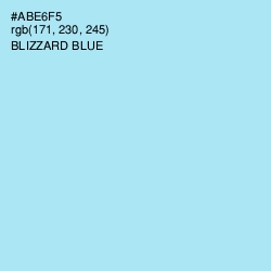 #ABE6F5 - Blizzard Blue Color Image